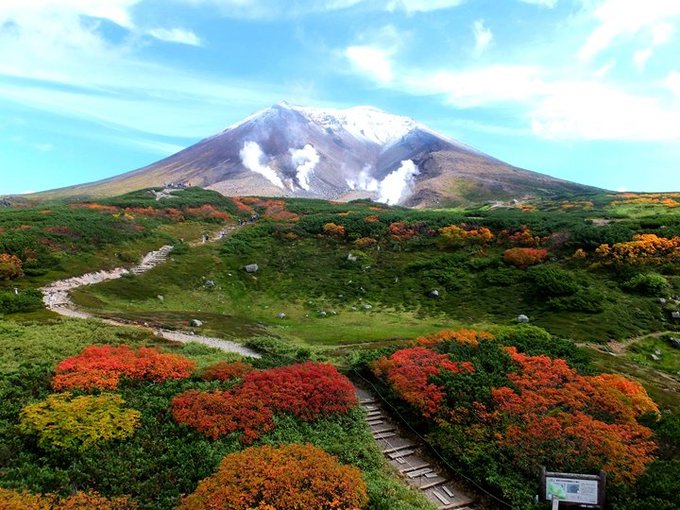 北海道の一番高い山頂